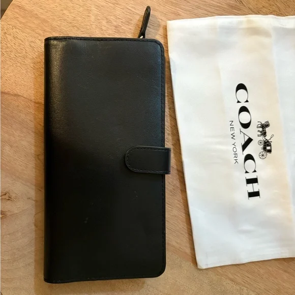 Coach Black Leather Wallet - Picture 2 of 6